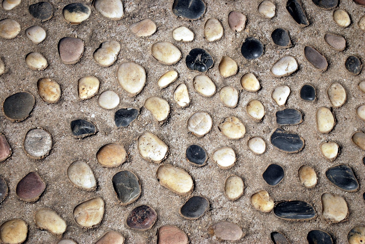 pebble, pebbles, rock, stones, cement, embedded, embedded, embedded, embedded, embedded, embedded
