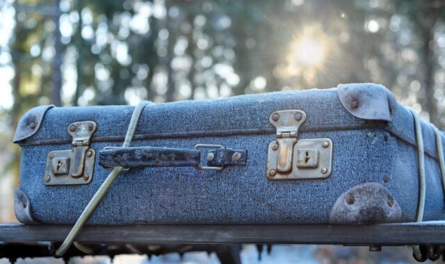 luggage, frost, travel, sunlight, suitcase, cardboard suitcase, worn, cold, frozen, winter, outdoors, bokeh, luggage, luggage, suitcase, suitcase, suitcase, suitcase, suitcase