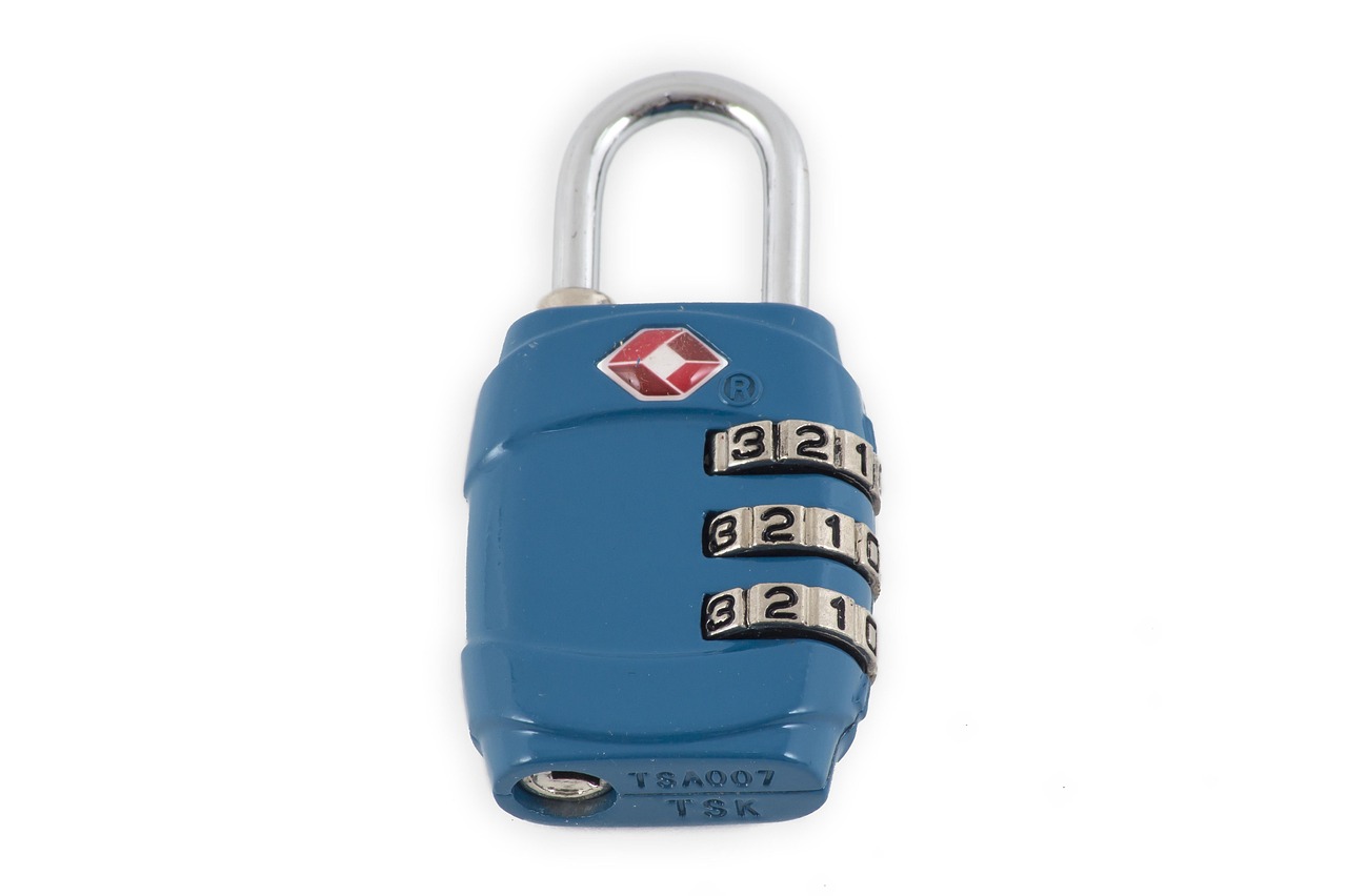 padlock, blue, attach, lock, combination lock, travel, travel lock, lock, combination lock, combination lock, combination lock, combination lock, combination lock