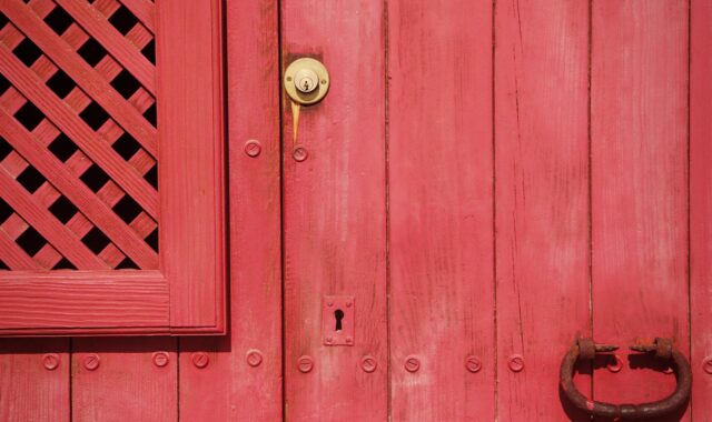 door, red, lock, entry, wood, wooden, entrance, doorway, exterior, handle, enter, gate, locked, rustic, keyhole, planks, red wood, red door, doorway, red wood, red door, red door, red door, red door, red door