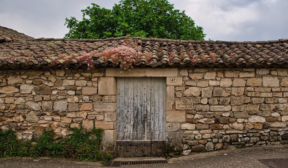door, lock, pierre, entry, vaulted, facade, wall, roof