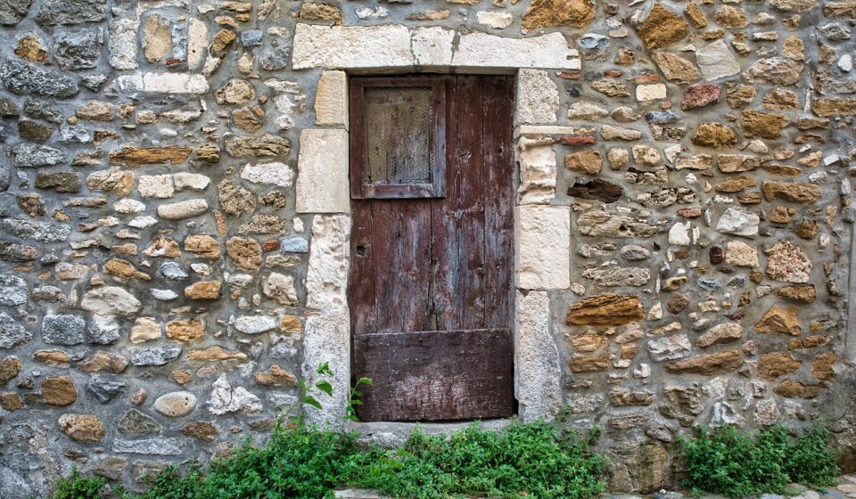 door, lock, pierre, entry, arched facade, vaulted, facade, wall