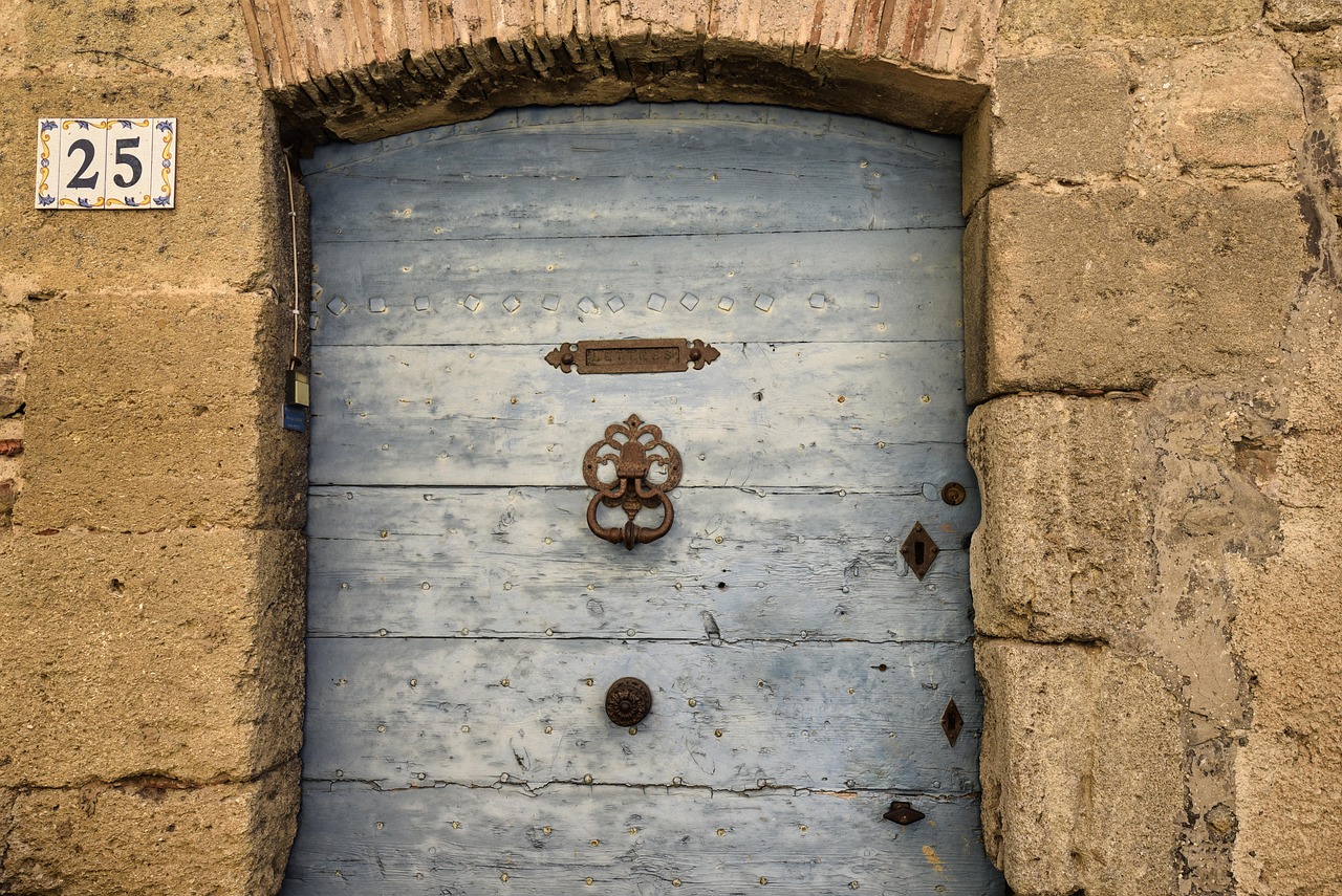 door knocker, door, entry, lock, wall, stones, monument, knocker, blue, door, door, door, wall, wall, wall, wall, wall