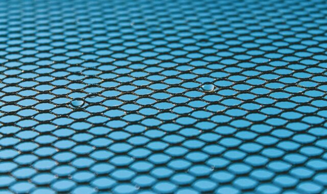 pattern, texture, blue, water drops, drops, grid, geometric, perspective