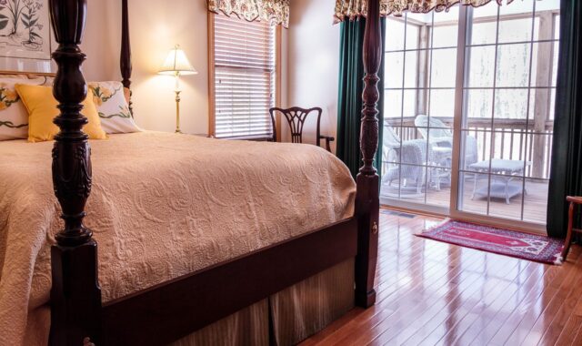 bedroom, bed, hardwood floor, curtains, drapes, sliding glass door, privacy, retreat, bedspread, pillows, windows, porch, bed skirt, four poster, rice bed, bedroom, bedroom, bedroom, bedroom, bedroom, bed, bed, hardwood floor, hardwood floor, curtains, curtains, retreat, retreat, bedspread, porch, porch
