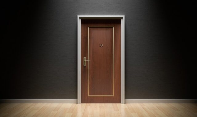 door, bad luck, 13, thirteen, unlucky, hotel, apartment, closed, surprise, mystery, disaster, superstition, home, 13th, luck, motel, wood, floor, wall, fantasy, scary, spooky, handle, door knob, brass, clean, darkness, light, fear, evil, creepy, door, door, door, door, door